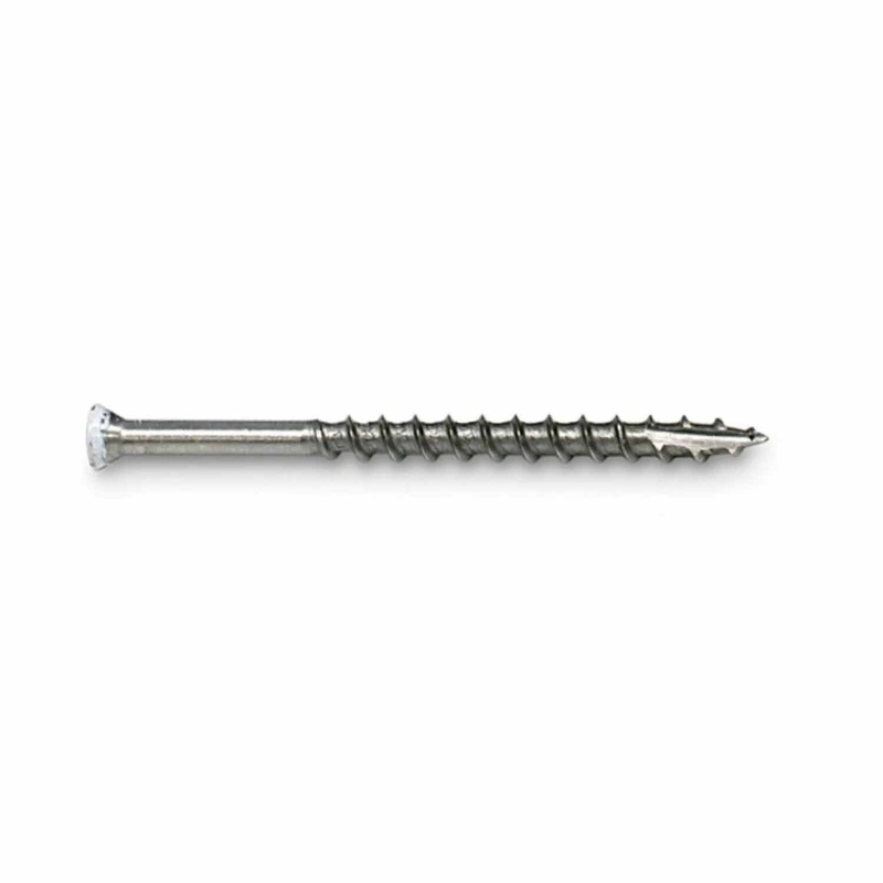 Simpson Strong-Tie T07162FT5WH01 (#7 x 1-5/8) Trim-Head Screw, 6-Lobe Drive, T15 Type 316 Stainless Steel, White 01 (5 lb. Tub)