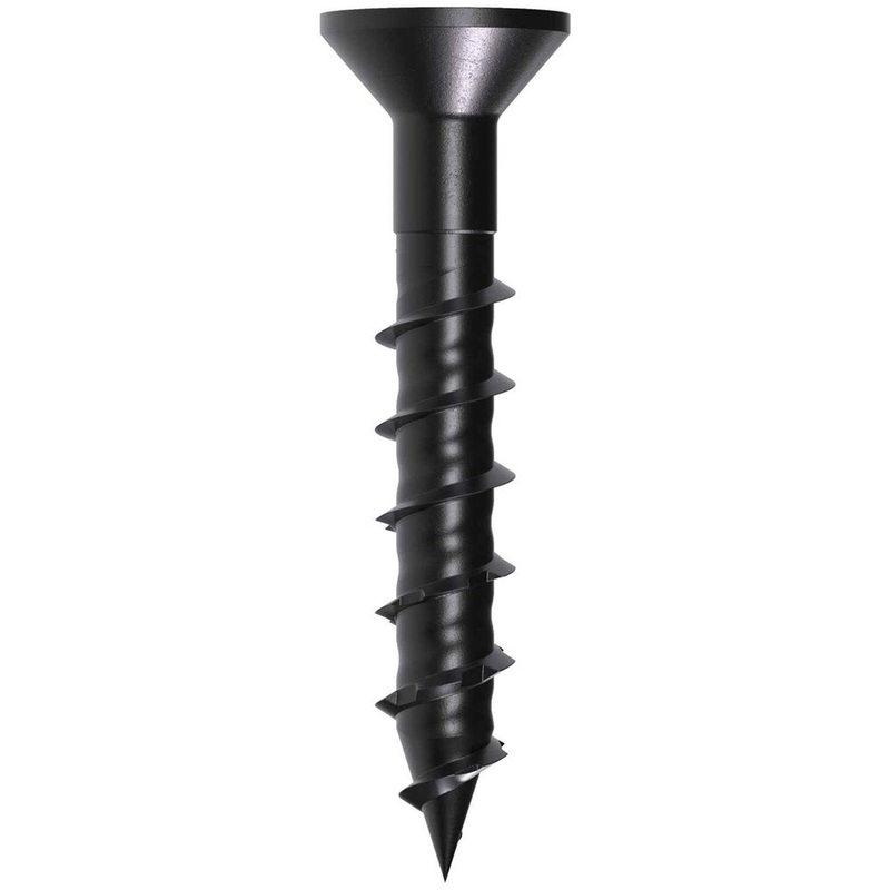 Simpson Strong-Tie TNTBL18114TF (3/16 x 1-1/4) Titen Turbo 6-Lobe Flat-Head Concrete and Masonry Screw, Black (100 Pack)