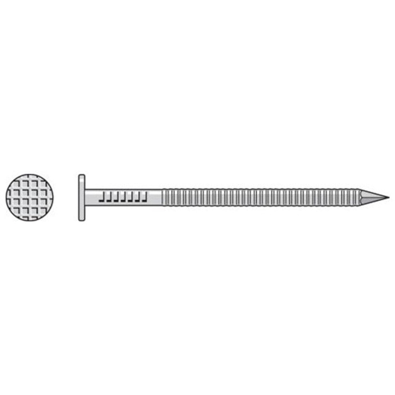 Simpson Strong-Tie S8NCXW1 (2-1/2 x 0.092) Trim Nail, White Painted Head Type 304 Stainless Steel (1 lb. Tub)