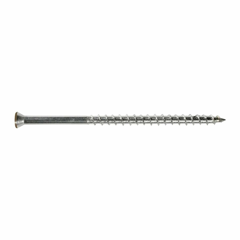 Simpson Strong-Tie T07162FT70BR01 (#7 x 1-5/8) Trim-Head Screw, 6-Lobe Drive, T15 Type 316 Stainless Steel Brown 01 (70 Pack)