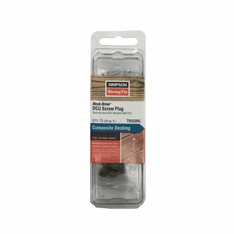 Simpson Strong-Tie TRX20VL Deck-Drive DCU Screw Plug Trex Vintage Lantern (75 Pack)