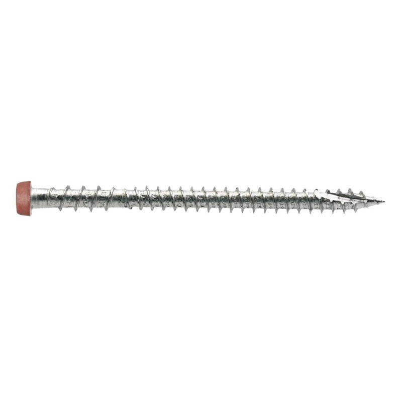 Simpson Strong-Tie DCU234S316RD (#10 x 2-3/4) Deck-Drive DCU Composite Screw Type 316, Red (1000 Pack)