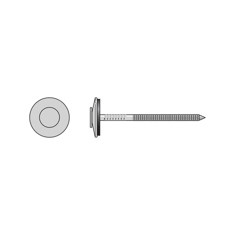 Simpson T10A200X07 Strong-Tie Annular Ring Shank Nail with EPDM Washer – 316 Stainless (1 lb Package)