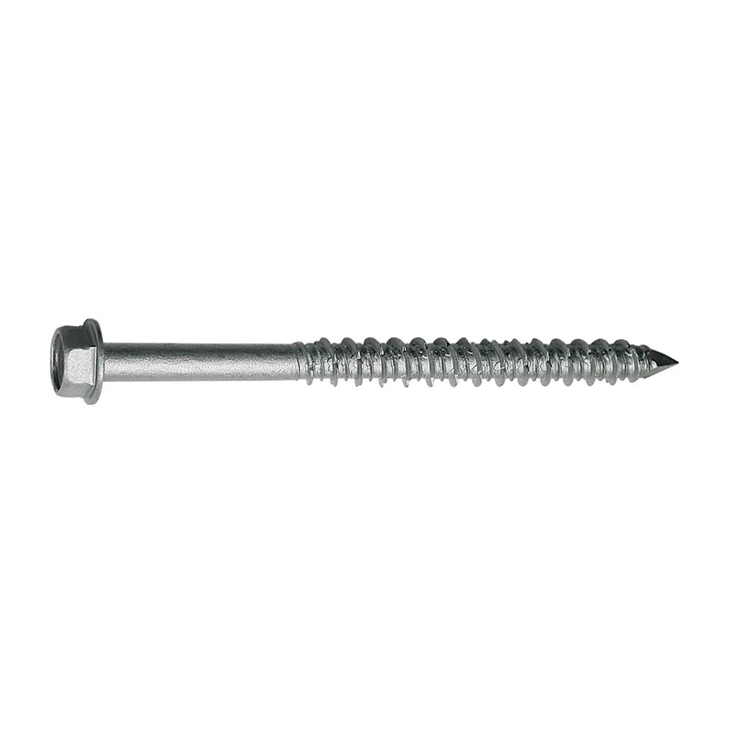 Simpson TTN25400HSS Titen Turbo 1/4 x 4 Hex-Head Stainless-Steel Concrete and Masonry Screw (100 Pack)