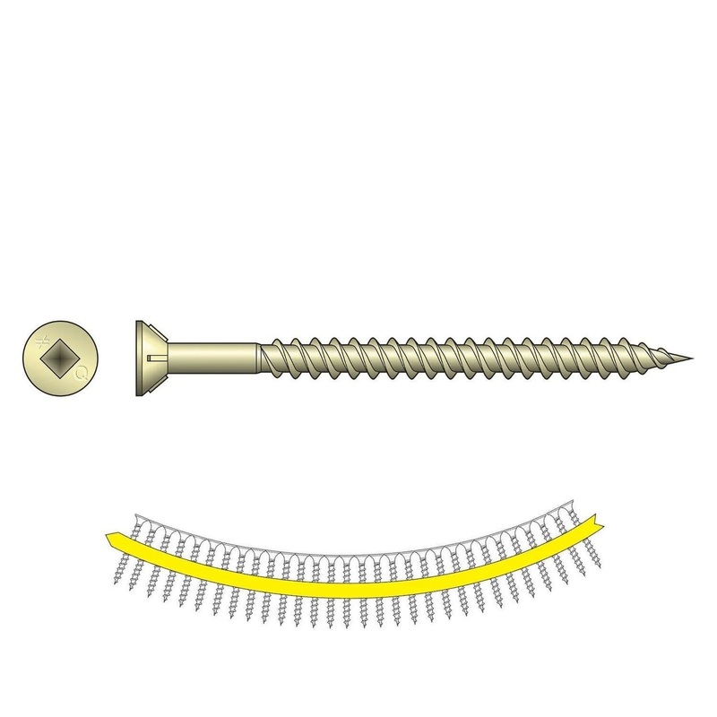 Simpson WSCT212S Quik Drive Collated Roofing Tile Screw with Heavy Zinc Electroplate Coating (1500 Pack)