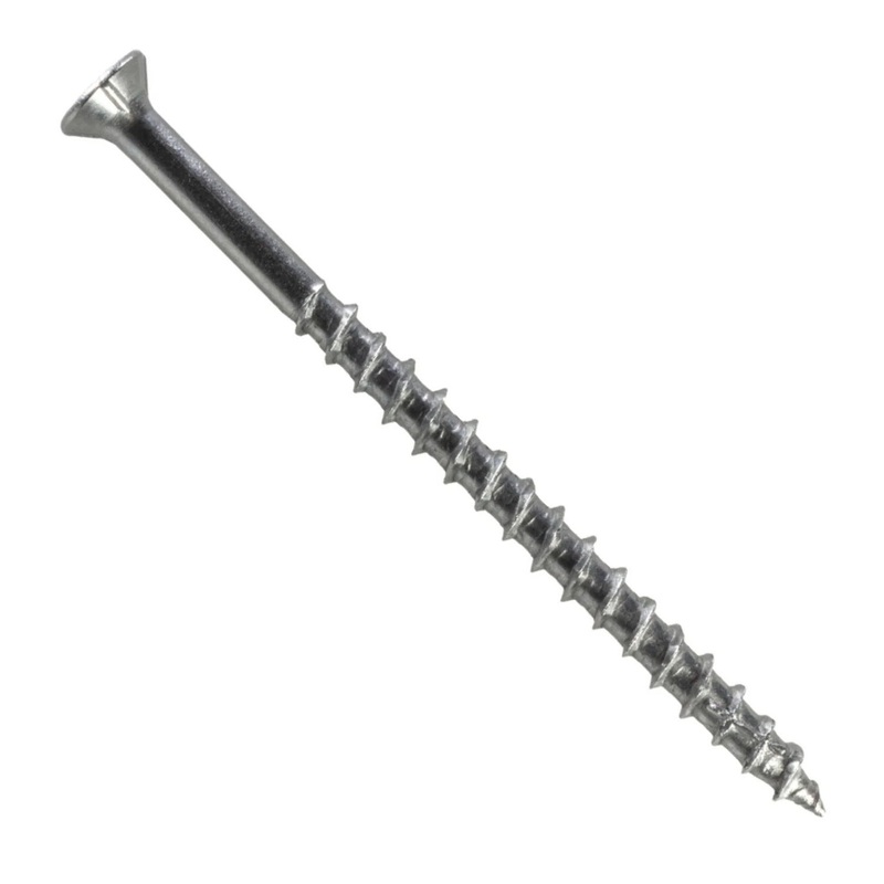 Simpson T10300WP-RP180 Titen Turbo Deck-Drive DWP Wood SS Screw #10 x 3 T25, Flat Head, Type 316 (180 Pack)