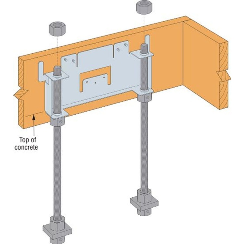 Simpson WSWH-RTPF18 Strong-Wall Panel-Form Anchor Bolt Template for 18-in. Strong-Wall High-Strength Wood Shearwall