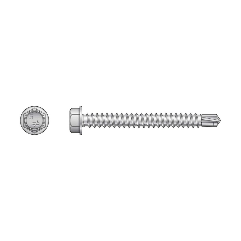 Simpson T08100HDUM Strong-Tie Self-Drilling Hex-Washer Head Screw – 316 Stainless Steel (1000 Pack)