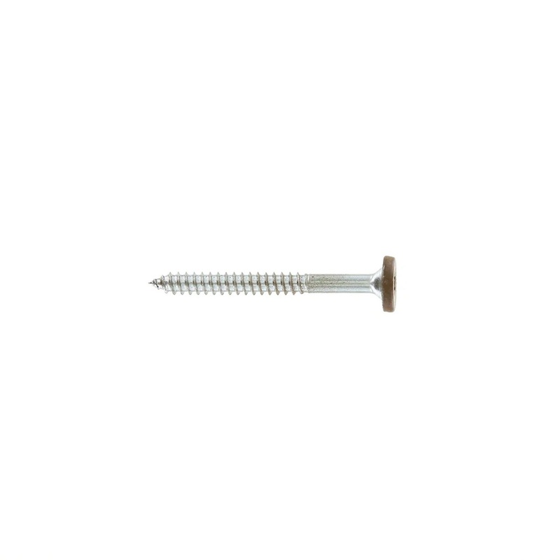 Simpson T08175FS75TN01 Strong-Tie Fascia Board Screw #8 x 1-3/4 T-20 6-Lobe Pancake Head Type 316, Tan 01 (75 Pack)