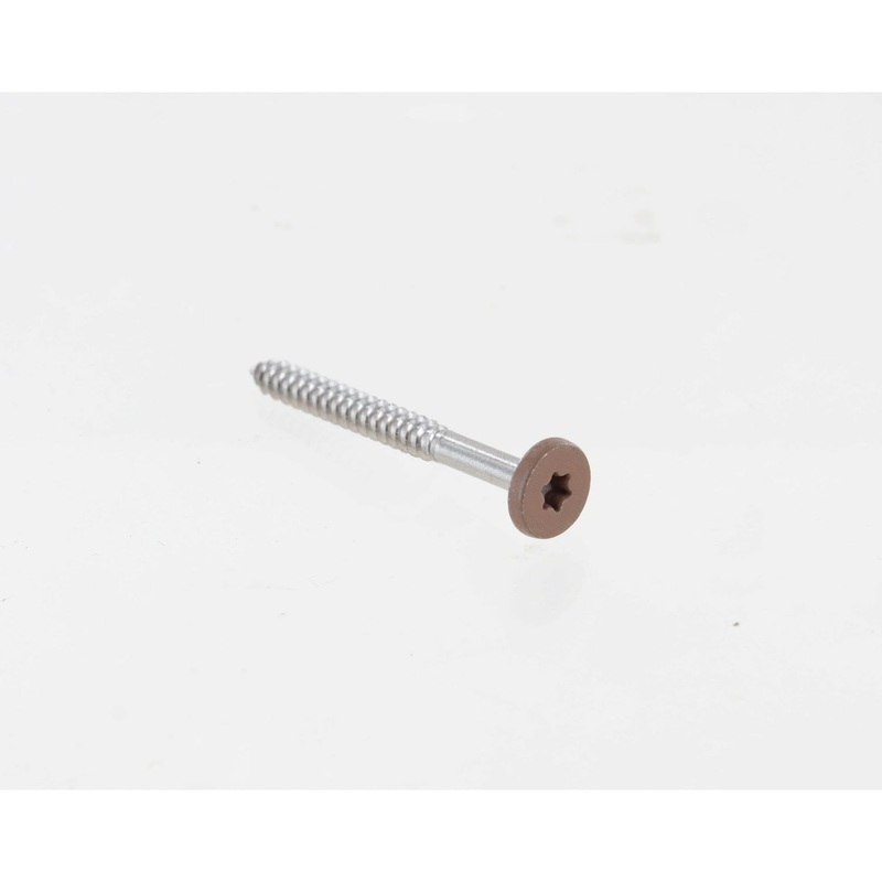 Simpson T08175FS75TN03 Strong-Tie Fascia Board Screw #8 x 1-3/4 T-20 6-Lobe Pancake Head Type 316, Tan 03 (75 Pack)