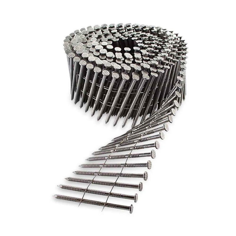 Simpson T11A300PNJ Strong-Tie 15 Degree Wire Coil Full Round Head Ring-Shank Decking/Framing Nail (1800 Pack)