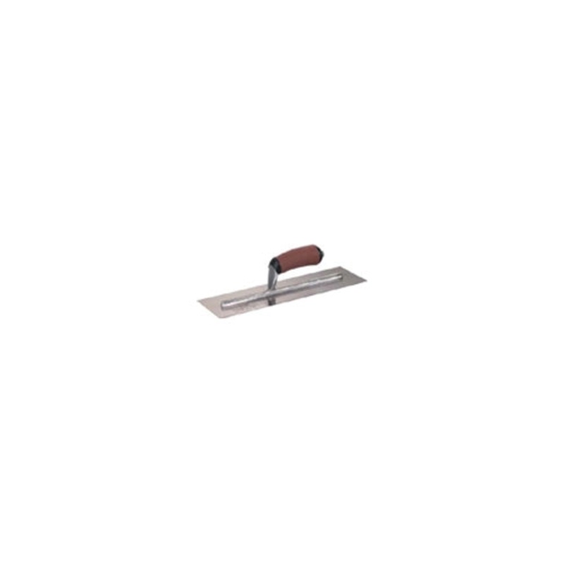 MarshallTown MXS66D 16 x 4 Finishing Trowel with Curved DuraSoft Handle