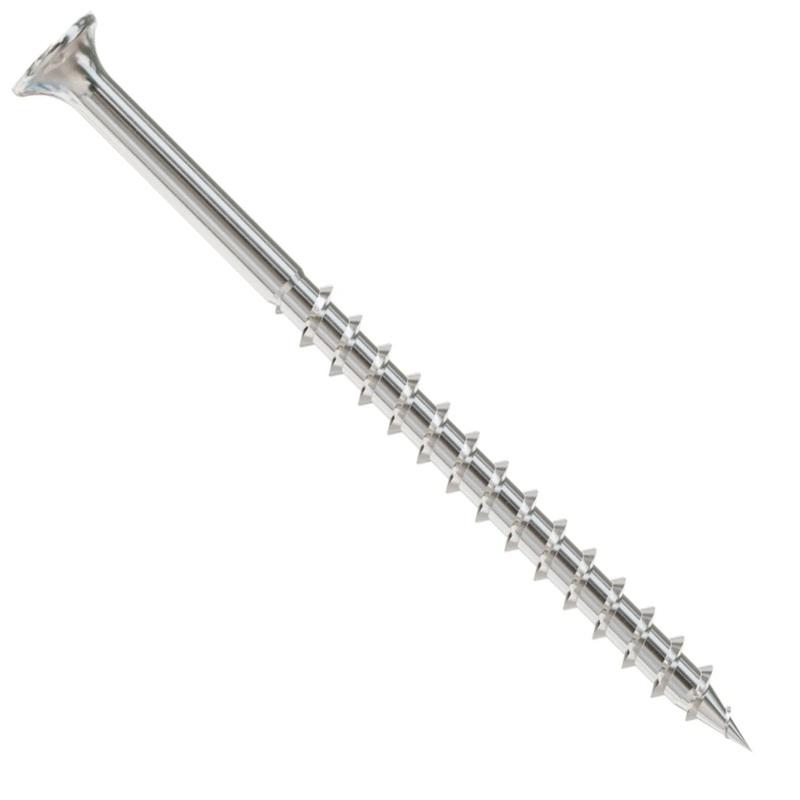 Simpson T10300DBB Strong-Tie Bugle-Head Wood Screw Square Drive #10 x 3 Type 316 (1500 Pack)
