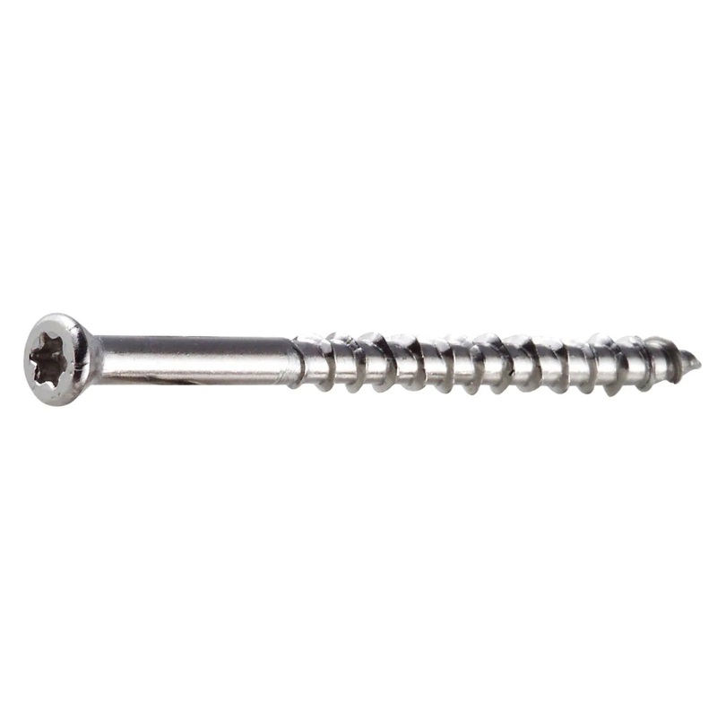 Simpson T07225WP1 Strong-Tie Deck-Drive DWP Wood SS Screw #7 x 2-1/4 T-15, Trim Head, Type 316 (1 lb.)