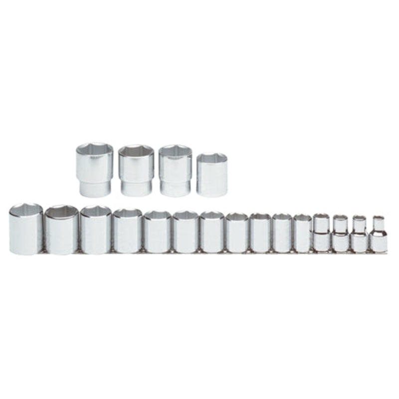 Proto  J54109 1/2 Drive 19 Piece Socket Set – 6 Point