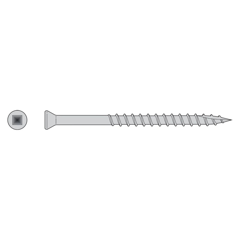Simpson T07162FB5 Strong-Tie Trim Head Deck Screw – Square Drive (5 lb Package)