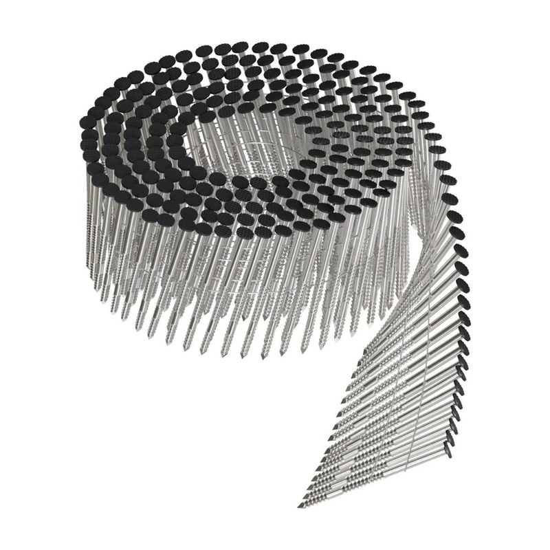 Simpson T13A200SNJ Strong-Tie 15 Degree Wire Coil Full Round Head Ring-Shank Siding Nails (1800 Pack)