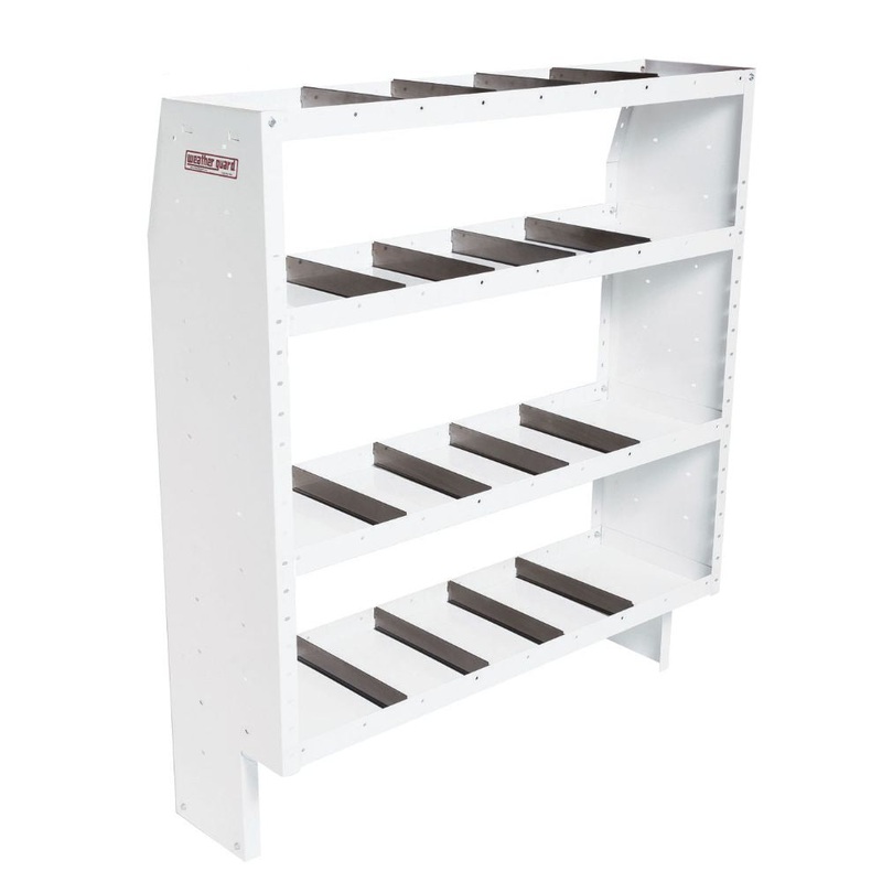 WeatherGuard 9365-3-03 Heavy Duty Adjustable 4 Shelf Unit, 60 x 52 x 16