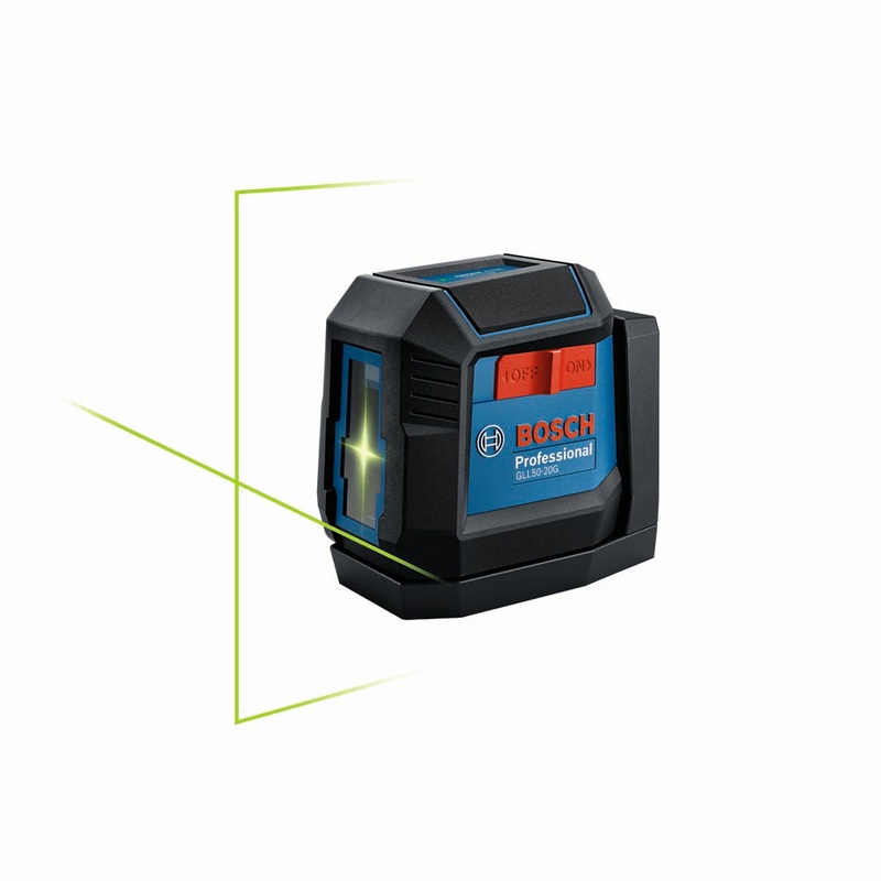 Bosch GLL50-20GL Self-Leveling Cross-Line Laser with Li-ion Battery – Green