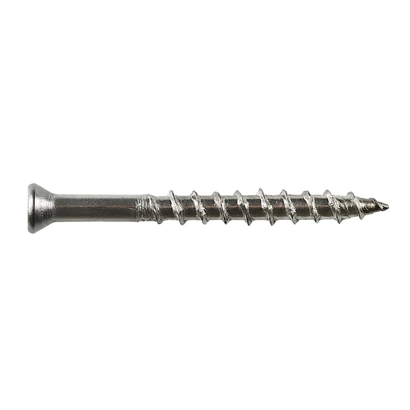 Simpson T07162WPB Strong-Tie Deck-Drive DWP Wood SS Screw #7 x 1-5/8 T-15, Trim Head, Type 316 (4000 Pack)