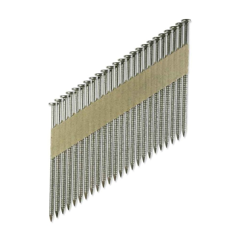 Simpson T10A325T31 Strong-Tie 31-34 Degree Paper Tape Clipped Head Ring-Shank Nail – 3-1/4 Type 316 (1000 Pack)