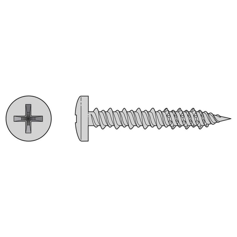 Simpson T12J200PXM Strong-Tie Marine Screw, Pan Head #12 x 2 #3 Phillips Drive, Type 316 (1000 Pack)