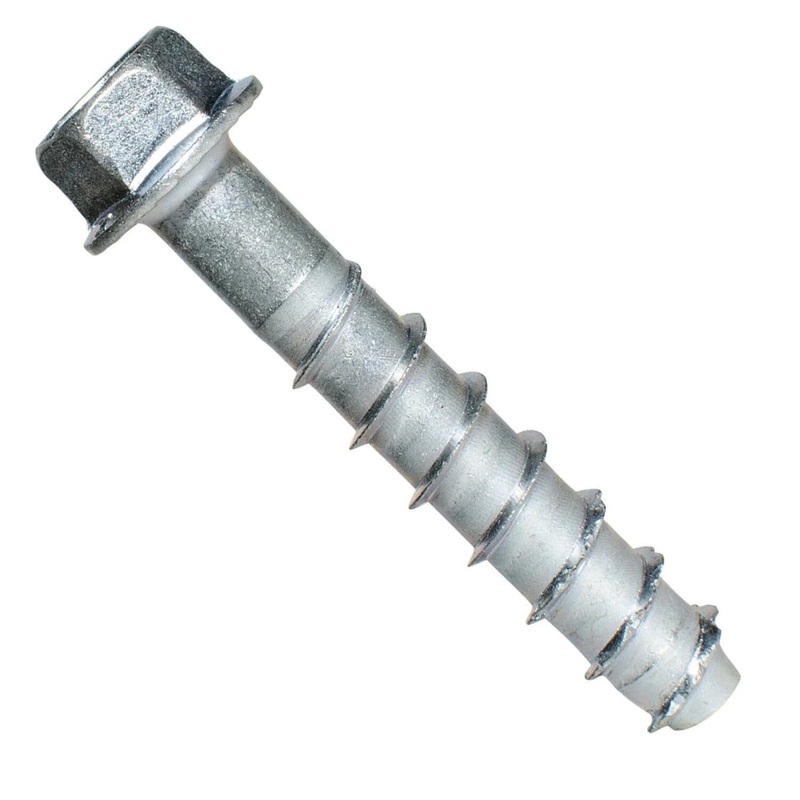 Simpson THD37212H Titen HD 3/8 x 2 1/2 Screw Anchor Zinc Plated (50 Pack)