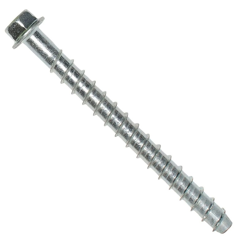 Simpson THD37500H Titen HD 3/8 x 5 Heavy-Duty Screw Anchor Zinc Plated (50 Pack)