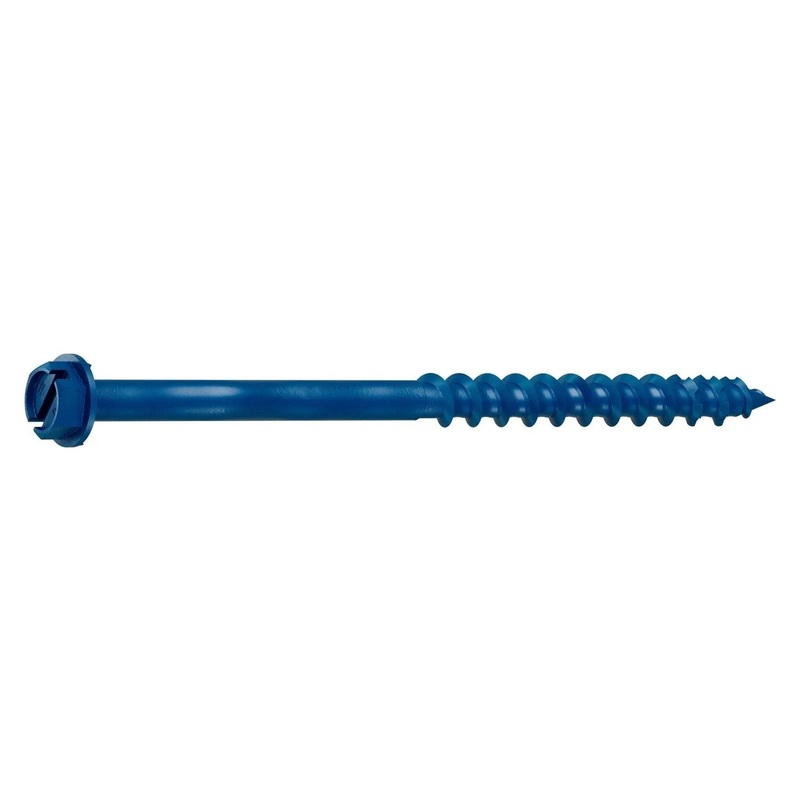 Simpson TNT18314H Titen Turbo 3/16 X 3-1/4 Screw Anchor for Concrete and Masonry (100 Pack)